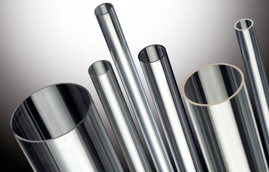 polycarbonate and methacrylate tubes